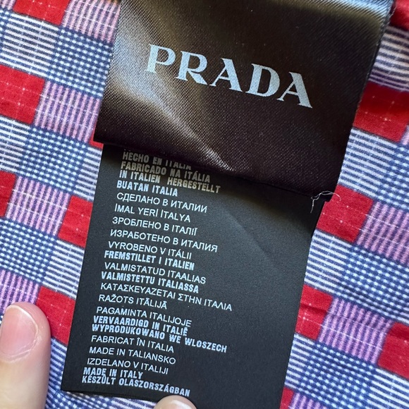 Prada Men’s Plaid Long-Sleeve Shirt - Picture 11 of 11